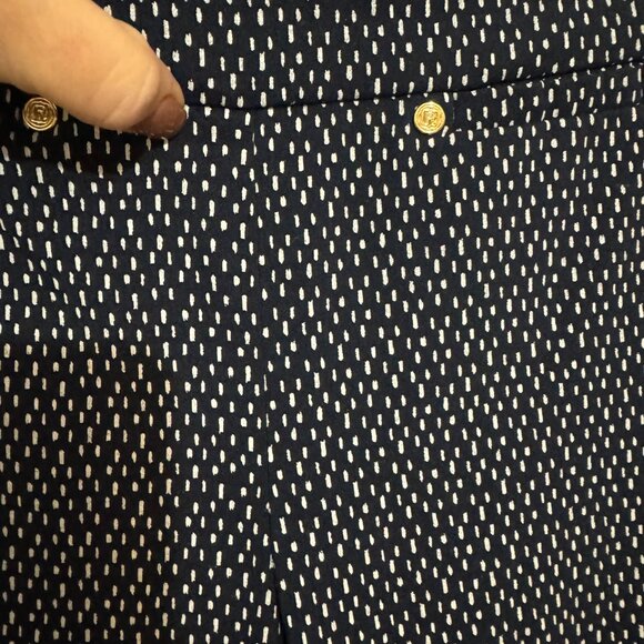 * ❤️RAFAELLA COMFORT NAVY PRINT SLIMMING PANTS   SIZE: 6 - Picture 4 of 6